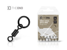 Émerillon micro avec anneau Delphin TheEND RingS mini / 10pcs | #13