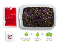 Pellet box Delphin Reaxe READY&GO / Prune–mûrier