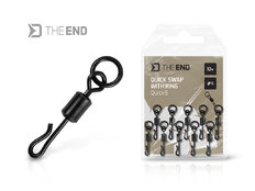 Émerillon attache rapide avec anneau Delphin TheEND QuickS / 10 pcs | #4