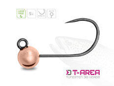 Tête plombée tungstène Delphin T-AREA BL / 5 pcs - cuivrée