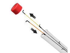 Tube pour scions Delphin FEEDER | 30mmx68cm