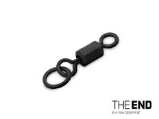 Émerillon avec anneau Carpe Delphin THE END Ring Swivel / par 10 | #4 / 28 kg