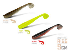 Leurre souple Delphin B! StinxRIBS Shrimp / par 20