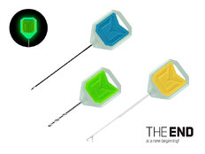 Fluo Lot d'aiguilles et vrille à bouillettes Delphin T-END Grip 3XF
