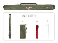 Parapluie Delphin RAINY | 250cm/vert