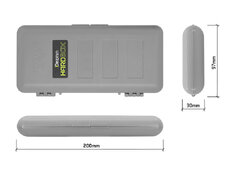 Boîte aux bas de lignes method feeder Delphin HardBOX REAXE | 200x97mm