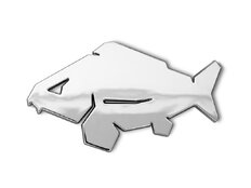 3D autocollant Delphin CARP chrome | chrome