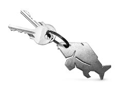 Porte-clés ouvre-bouteille Delphin CARPENER argent | argent