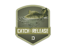 Autocollant Delphin CATCH and RELEASE | 9x8cm