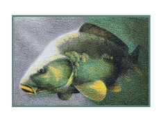 Paillason 3D carpe | 60x40cm