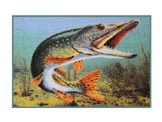 Paillason 3D brochet | 60x40cm