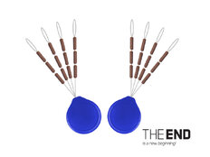 Stop float tungstène THE END / par 24 | 2x7mm / G-ROUND