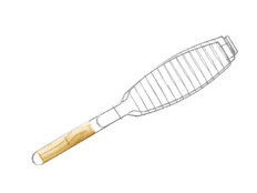 Grille à poisson Delphin GRILLA | Grille 30x11cm