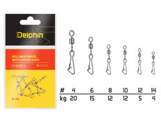 Rollings swivel with Hooked snap