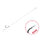 Bas de ligne Delphin FLR Loop / par 6 | 12cm / 0,22mm / BARB #10