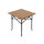 Table pliable Delphin CAMPSTA | 60x60x60cm