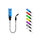 Indicateur de touche Delphin ChainBLOCK | transparent