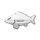 3D autocollant Delphin CARP chrome | chrome