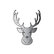 Nálepka jeleň hlava SILVER